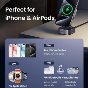 Ugreen 2 in 1 Magnetic Wireless Charger